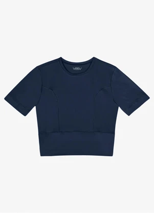 Veev - Blusa Feminina Lisa em Poliamida Azul - VEEV
