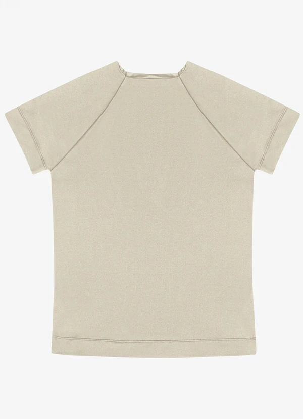Veev - Blusa Feminina Lisa em Poliamida Bege
