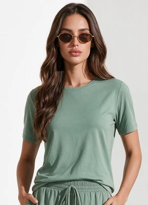 Veev - Blusa Feminina Lisa em Poliamida Verde - VEEV