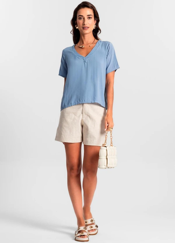 Endless - Blusa Feminina Lisa Azul 3