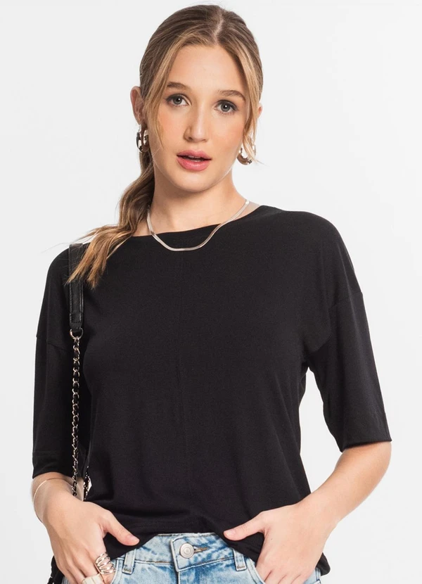 Select - Blusa Feminina Lisa Preto