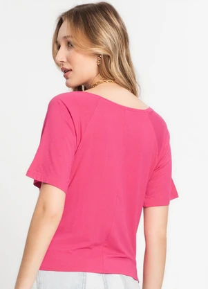 Infinita Cor - Blusa Feminina Lisa Rosa - INFINITA COR