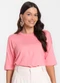 Select - Blusa Feminina Lisa Roxo - variação: Rosa
