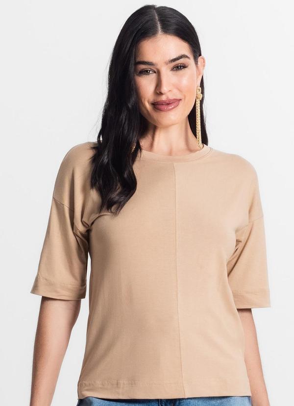 Select - Blusa Feminina Lisa Marrom
