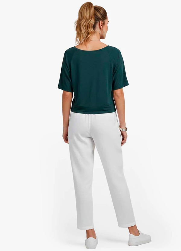 Infinita Cor - Blusa Feminina Lisa Verde 4