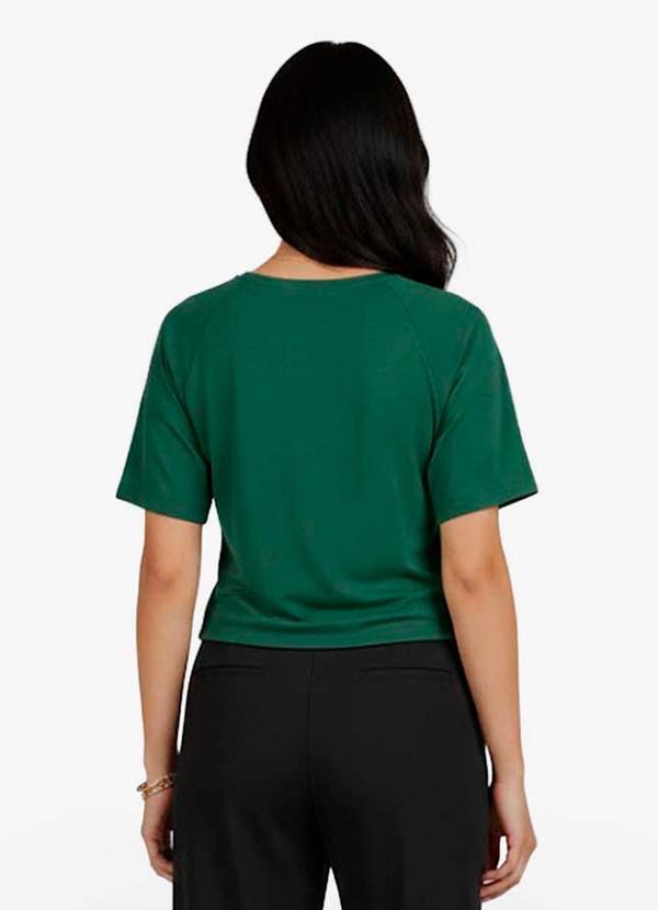 Infinita Cor - Blusa Feminina Lisa Verde 2