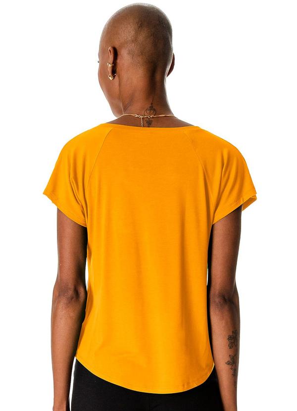 Rovitex - Blusa Feminina Malha Delicate Básica Amarelo 2