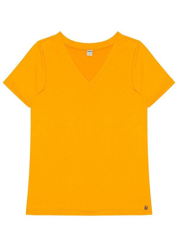 Rovitex - Blusa Feminina Malha Delicate Básica Amarelo 4