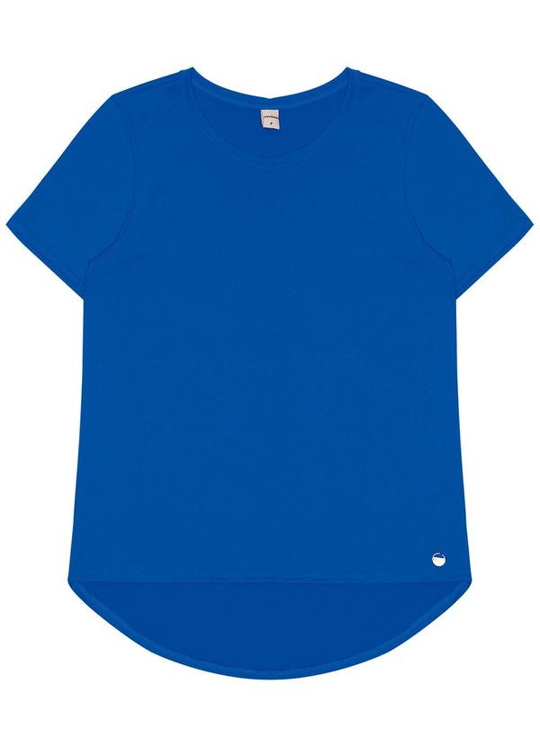 Rovitex - Blusa Feminina Malha Delicate Básica Azul