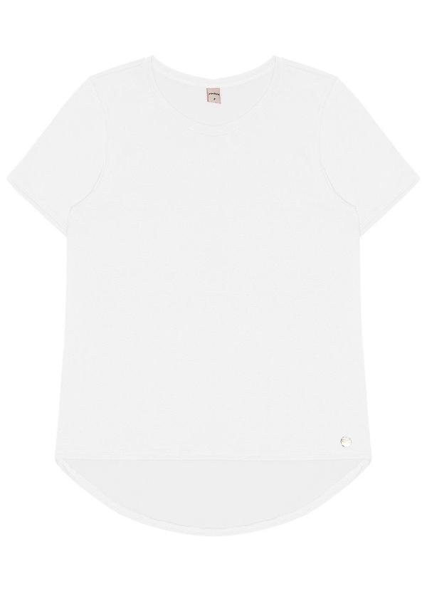 Rovitex - Blusa Feminina Malha Delicate Básica Branco