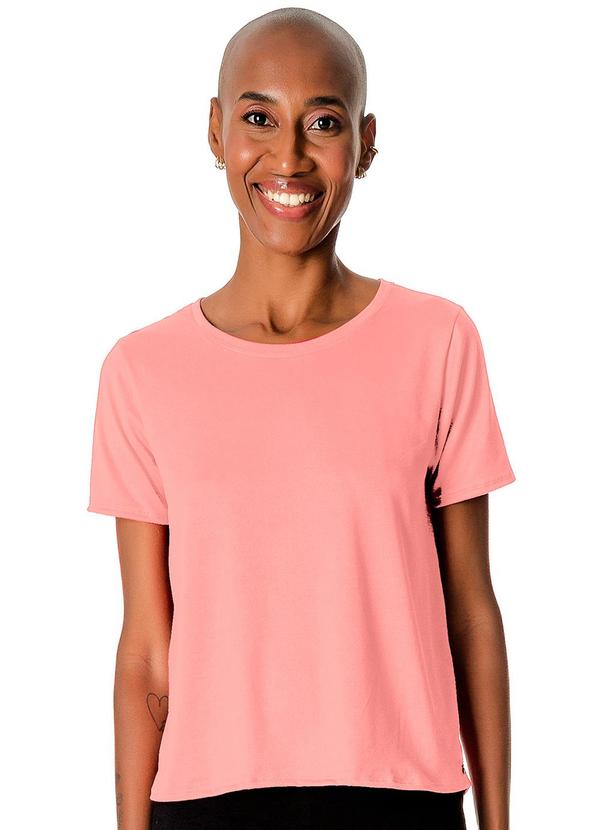 Rovitex - Blusa Feminina Malha Delicate Básica Rosa