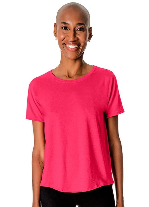 Rovitex - Blusa Feminina Malha Delicate Básica Rosa