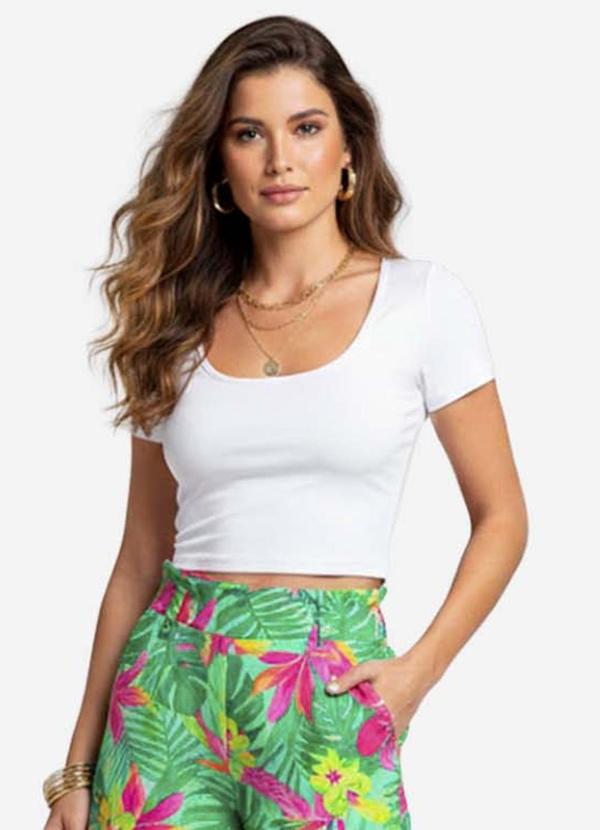 Infinita Cor - Blusa Feminina Malha Delicate Bege