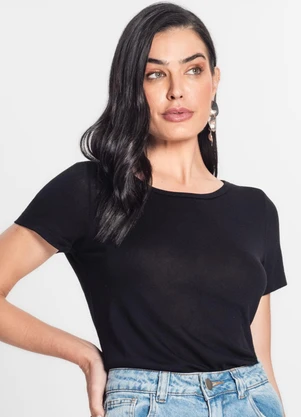 Rovitex - Blusa Feminina Malha Viscose Preto - ROVITEX