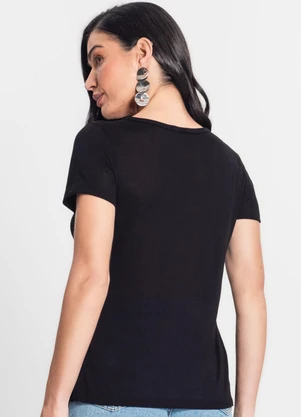 Rovitex - Blusa Feminina Malha Viscose Preto - ROVITEX