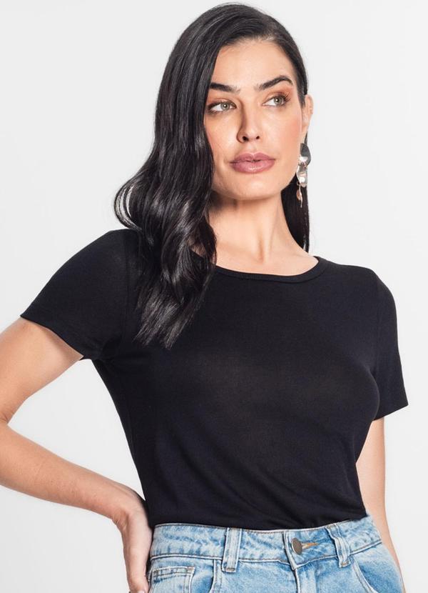 Rovitex - Blusa Feminina Malha Viscose Preto