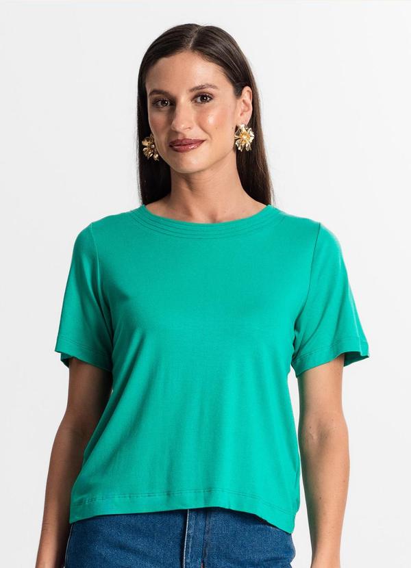 Rovitex - Blusa Feminina Manfa Curta Verde 2