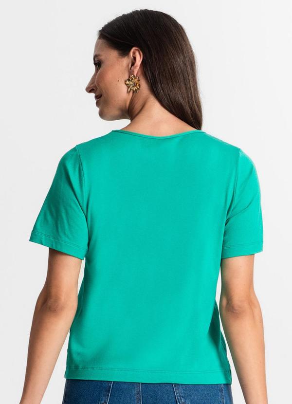 Rovitex - Blusa Feminina Manfa Curta Verde 3