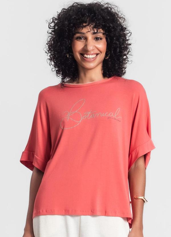 Rovitex - Blusa Feminina Manga Ampla Laranja