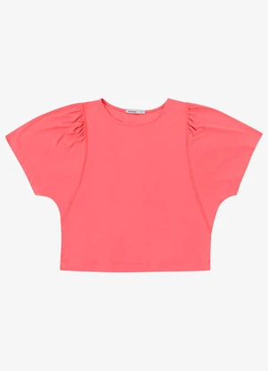 Endless - Blusa Feminina Manga Ampla Lisa em Laranja - ENDLESS