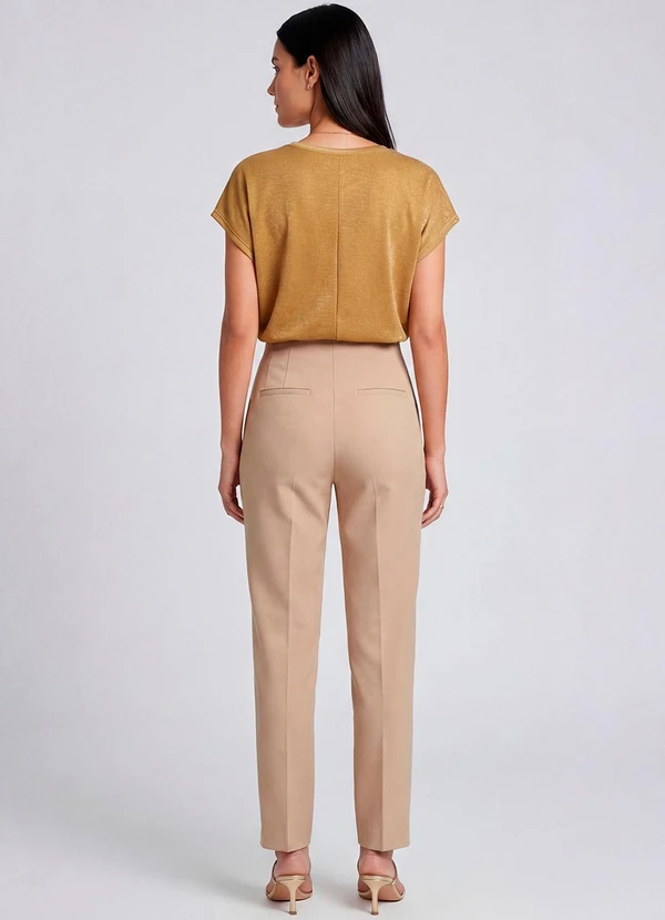 Infinita Cor - Blusa Feminina Manga Cavada Laranja 4