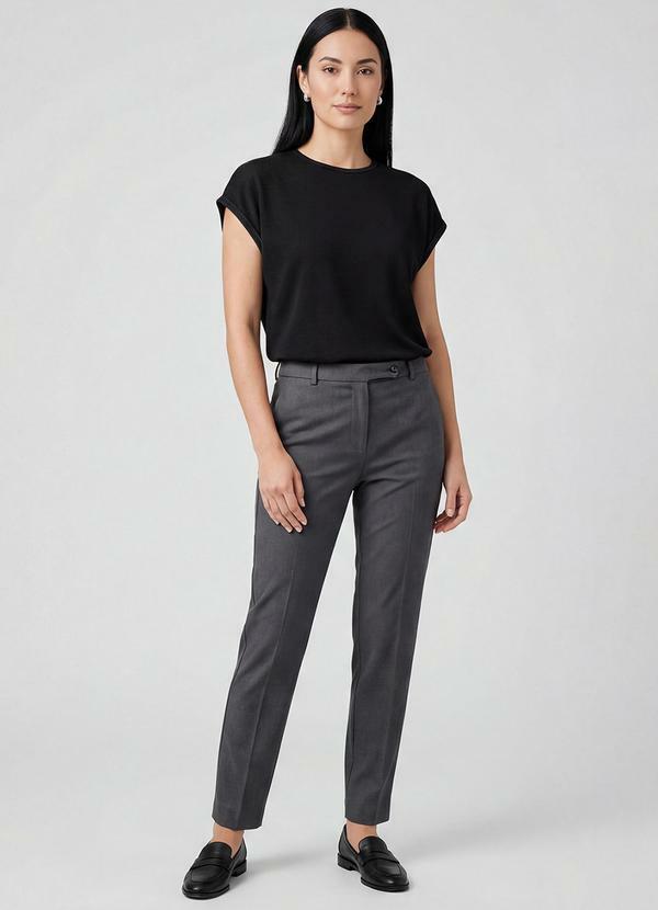 Infinita Cor - Blusa Feminina Manga Cavada Preto 3