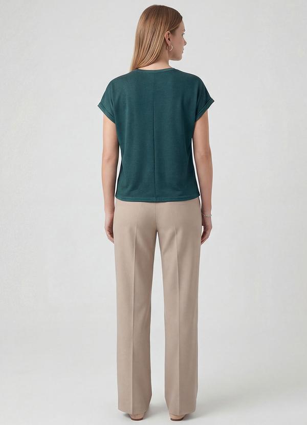 Infinita Cor - Blusa Feminina Manga Cavada Verde 4