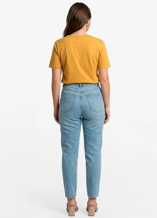 Infinita Cor - Blusa Feminina Manga Curta Amarelo 4