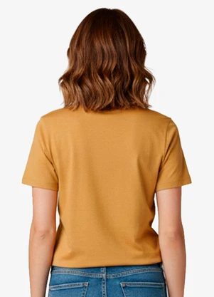 Infinita Cor - Blusa Feminina Manga Curta Azul - INFINITA COR