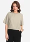Endless - Blusa Feminina Manga Curta Bege - variação: Bege