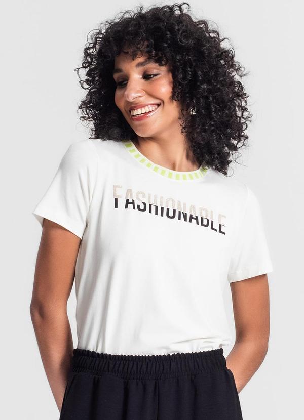 Rovitex - Blusa Feminina Manga Curta Bege 4