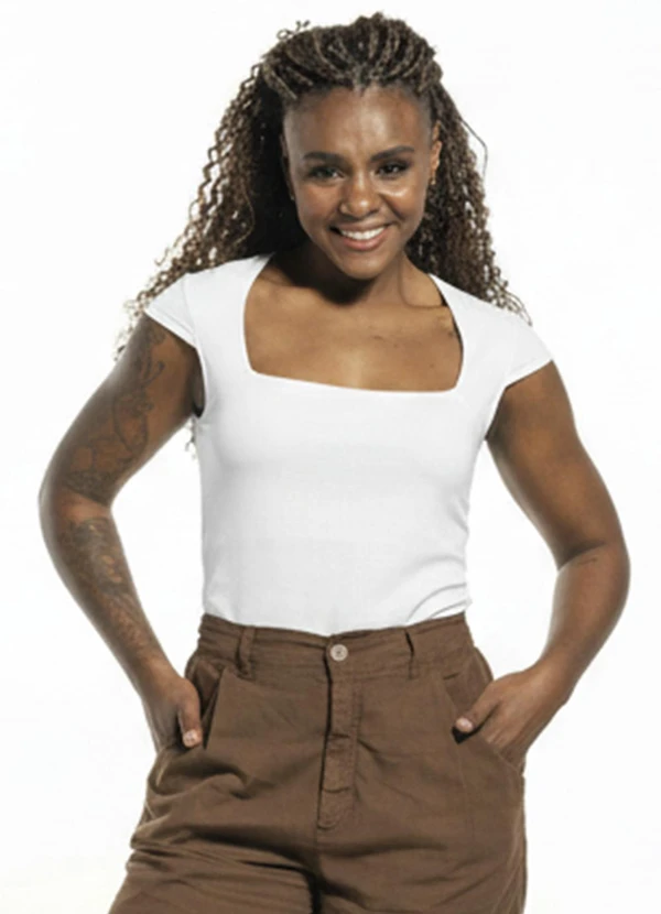 Cobertura - Blusa Feminina Manga Curta Branco
