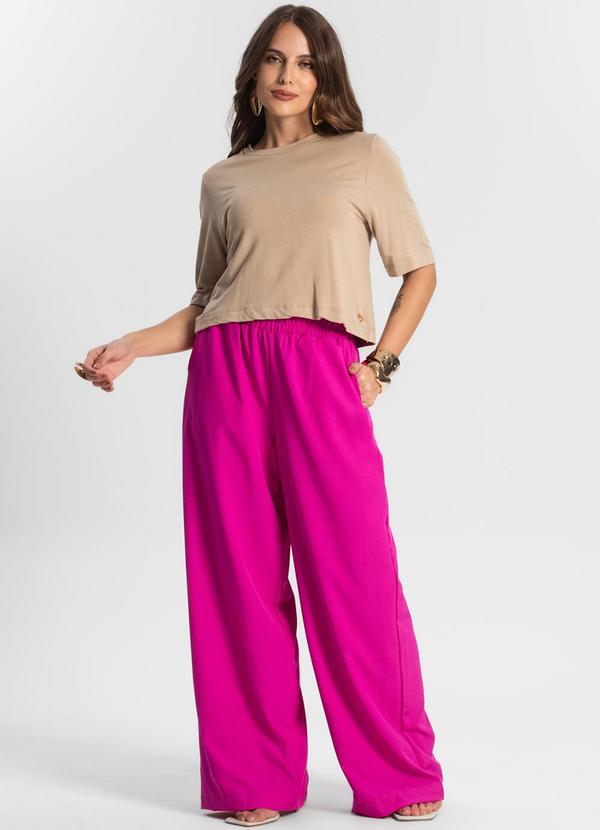 Endless - Blusa Feminina Manga Curta em Molecotton Marrom 3