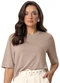 Endless - Blusa Feminina Manga Curta em Molecotton Marrom - variação: Marrom