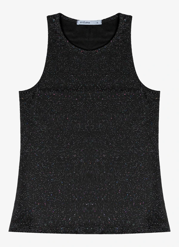 Endless - Blusa Feminina Manga Curta em Molecotton Preto 5