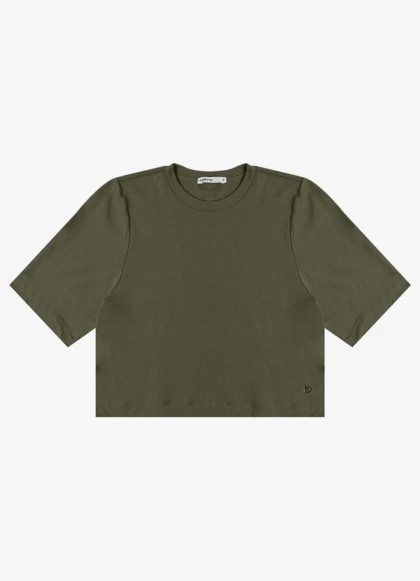 Endless - Blusa Feminina Manga Curta em Molecotton Verde