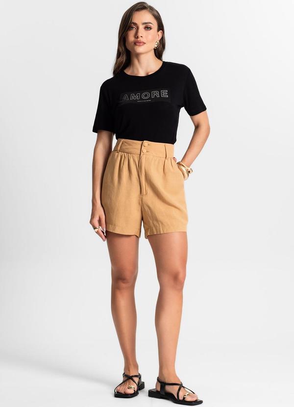 Endless - Blusa Feminina Manga Curta Preto 3