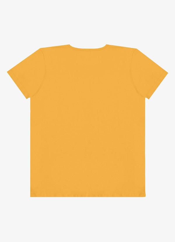 Select - Blusa Feminina Manga Curta Estampada Amarelo 2