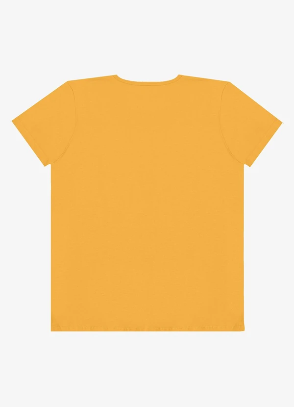 Select - Blusa Feminina Manga Curta Estampada Amarelo 2