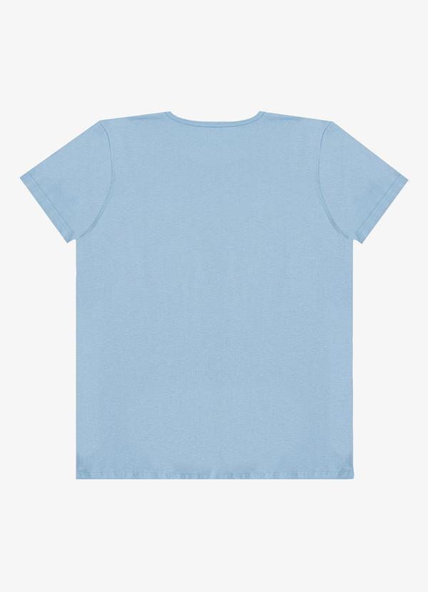 Select - Blusa Feminina Manga Curta Estampada Azul 2