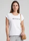 Infinita Cor - Blusa Feminina Manga Curta Estampada Branco - variação: Branco