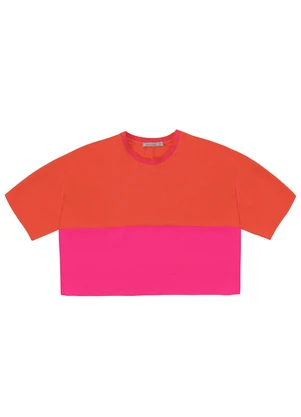 Endless - Blusa Feminina Manga Curta Laranja - ENDLESS