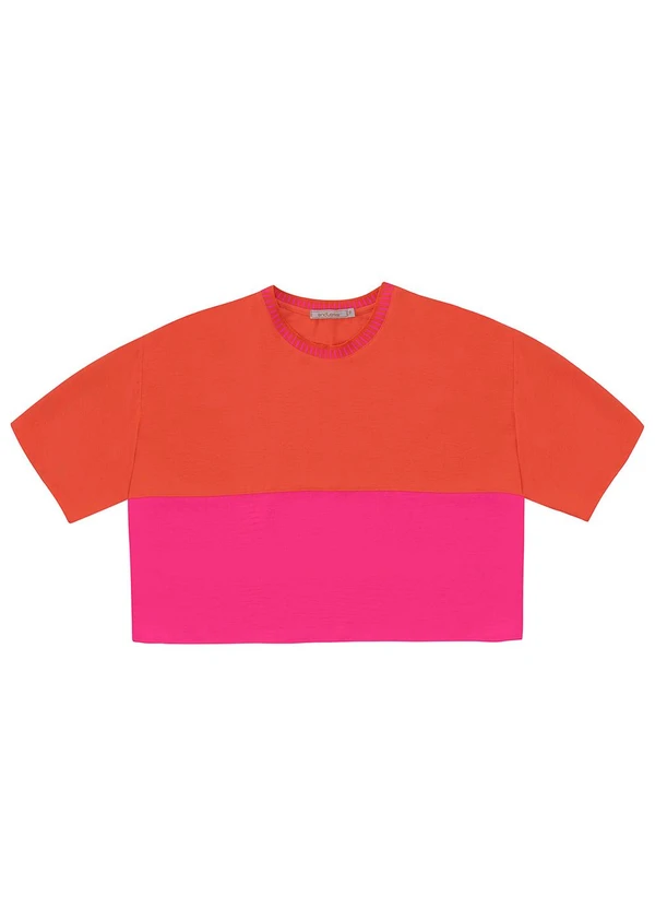 Endless - Blusa Feminina Manga Curta Laranja