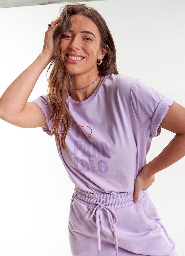 Pakalolo - Blusa Feminina Manga Curta Lilás