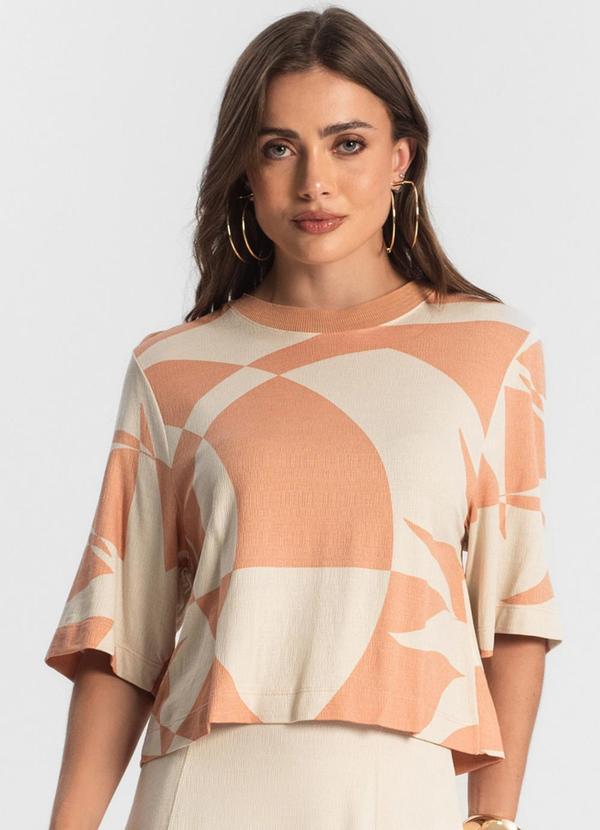 Endless - Blusa Feminina Manga Curta Marrom