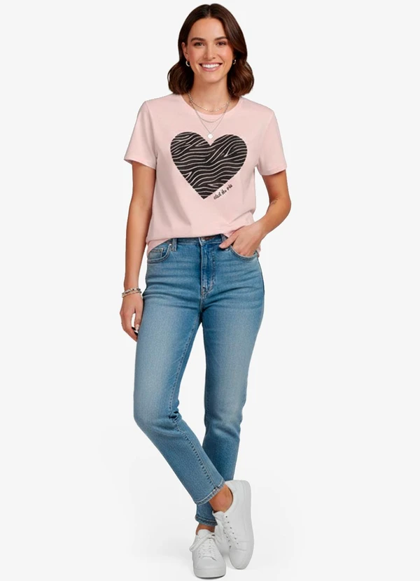 Infinita Cor - Blusa Feminina Manga Curta Marrom 3