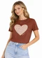 Infinita Cor - Blusa Feminina Manga Curta Branco - variação: Marrom