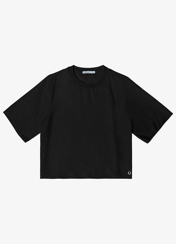 Endless - Blusa Feminina Manga Curta Preto