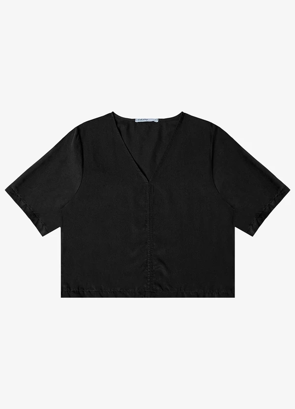 Endless - Blusa Feminina Manga Curta Preto 3
