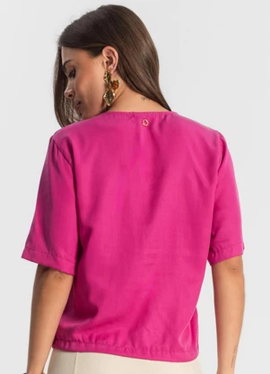 Endless - Blusa Feminina Manga Curta Rosa - ENDLESS